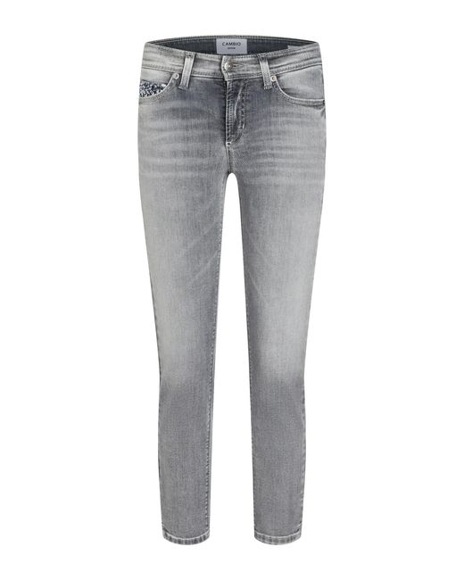 Cambio Gray 5-Pocket-Jeans