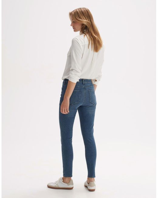 Opus Blue Skinny-fit-Jeans Hose Denim Elma classy