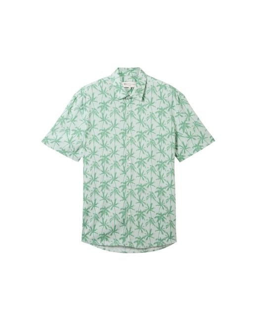 Tom Tailor T- relaxed printed shirt in Green für Herren