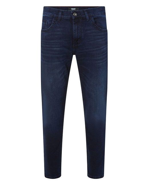 Pioneer Pioneer Authentic Straight-Jeans Rando Dicke Nähte in Blue für Herren