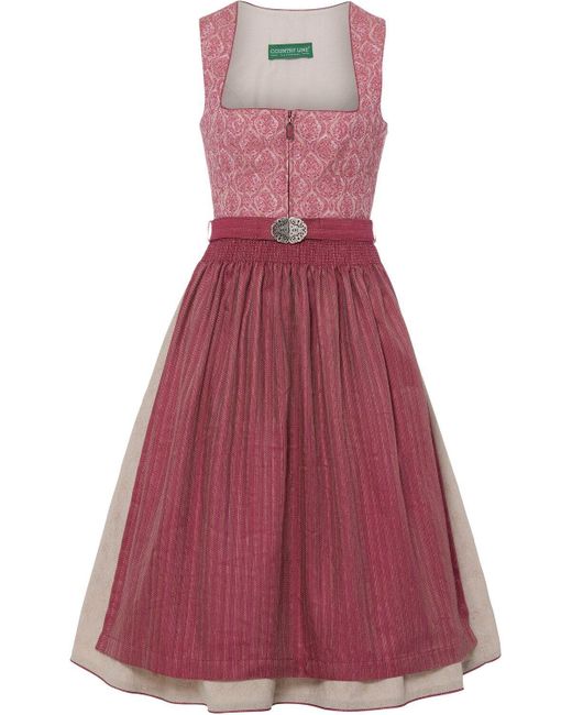 COUNTRY LINE Purple Midi-Dirndl