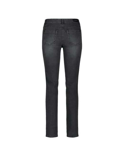 Gerry Weber Gray 5-Pocket-Jeans Romy Straight Fit (92307-67940) Organic Cotton von