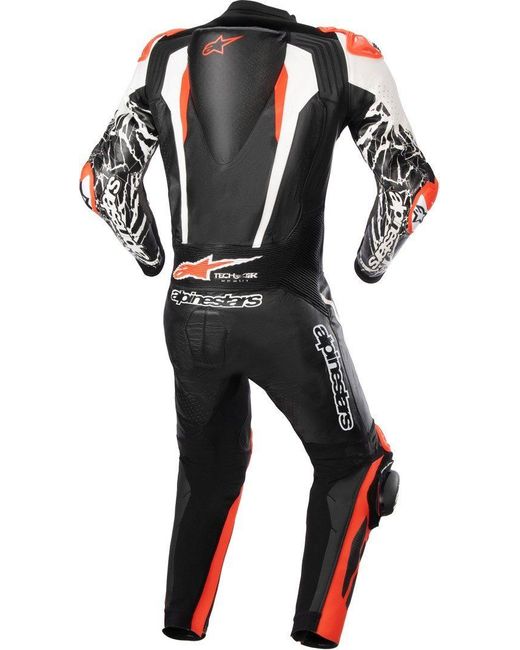 Alpinestars Motorradkombi Absolute V2 1-Teiler Motorrad Lederkombi Atmungsaktiv protektoren in Black für Herren
