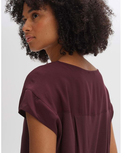Opus Purple Kurzarmshirt Shirt Skita soft
