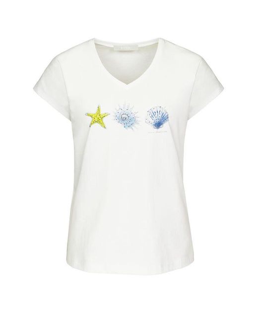 Bianca White Langarmshirt