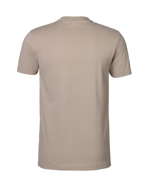 Gant T- Slim Fit Tonal Shield Pique Shirt mit in Ton Logo in Gray für Herren