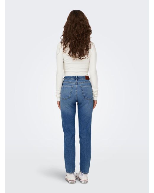 ONLY Blue Straight-Jeans