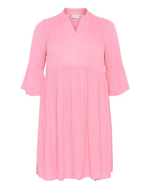 Kaffe Pink Blusenkleid Kleid KClaurena Große Größen