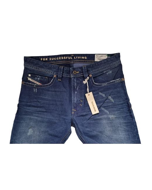 DIESEL Slim-fit-Jeans Thavar 0801C in Blue für Herren