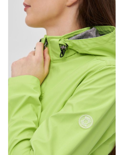 Bench Green Funktionsjacke AIKO mit abnehmbarer Kapuze und reflektierenden Details