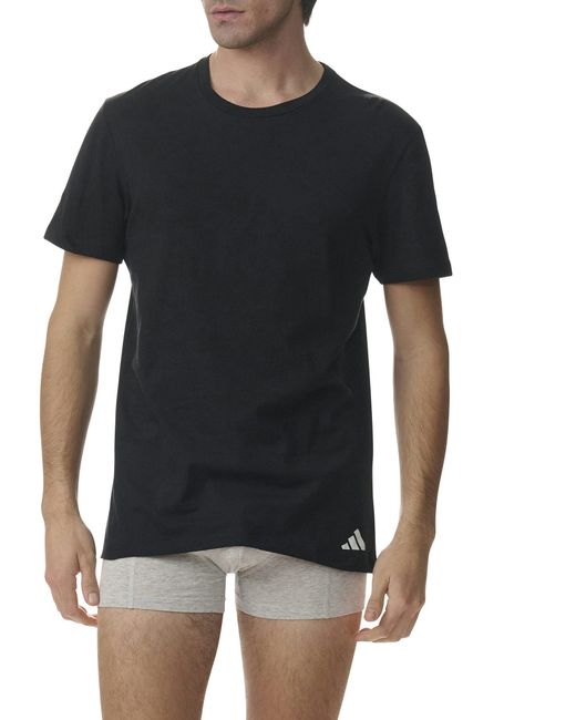 Adidas T-Shirt "Active Core Cotton" (3er Pack) Lockere Passform in Black für Herren