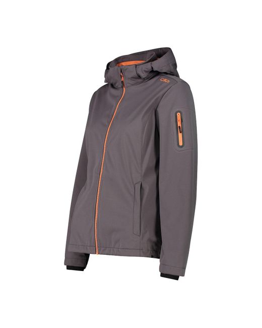 CMP Gray Trekkingjacke Softhell woman Kapuze Terra