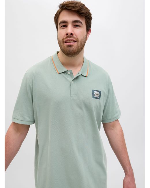 Jack & Jones Poloshirt JJHUDSON POLO SS PLS in Green für Herren