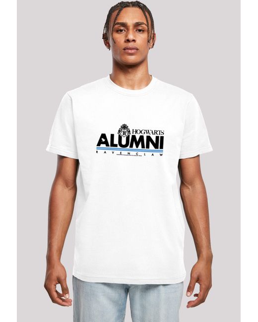 F4NT4STIC T-Shirt Harry Potter Hogwarts Alumni Ravenclaw ,Premium Merch,Regular-Fit,Basic,Bedruckt in White für Herren