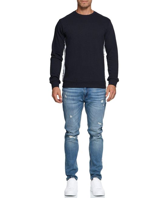 INDICODE Strickpullover INNilon in Blue für Herren