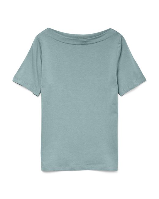 Vero Moda Blue Kurzarmshirt VMPANDA MODAL /S TOP NOOS