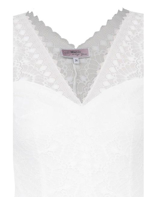 Marjo Dirndlbluse Dirndlbody 'Forsten' Halbarm, Offwhite
