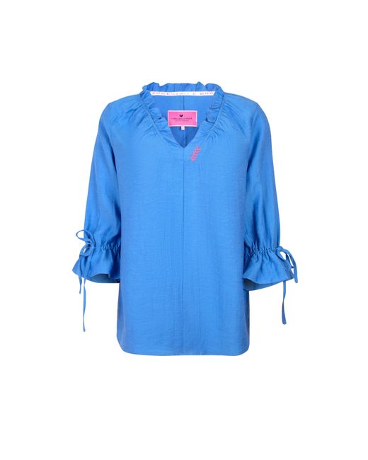 LIEBLINGSSTÜCK Blue Schlupfbluse mit Volants