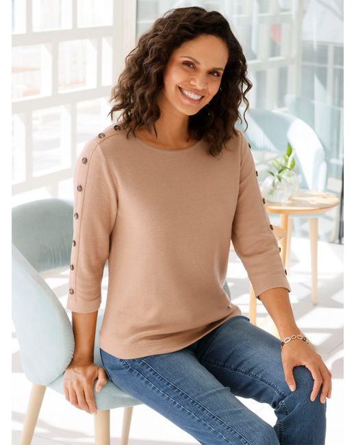 WITT Natural Strickpullover 3/4 Arm-Pullover