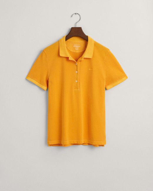 Gant Orange T-Shirt SUNFADED SS PIQUE POLO