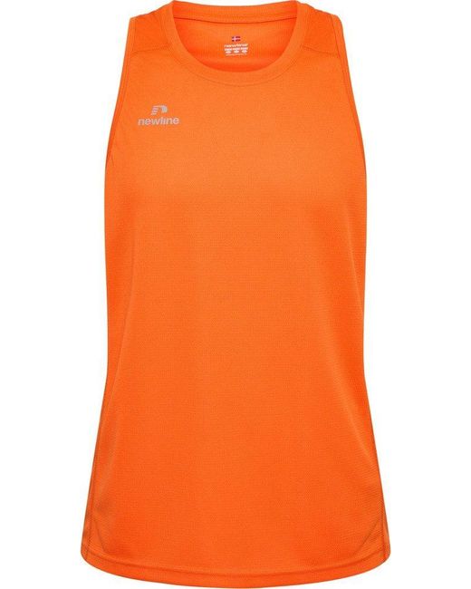 Newline T-Shirt Men'S Athletic Running Singlet in Orange für Herren