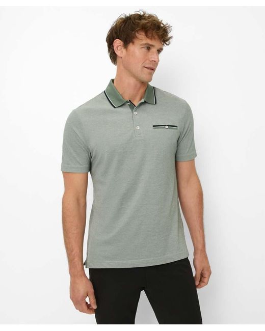 Brax Poloshirt Style Petter in Gray für Herren