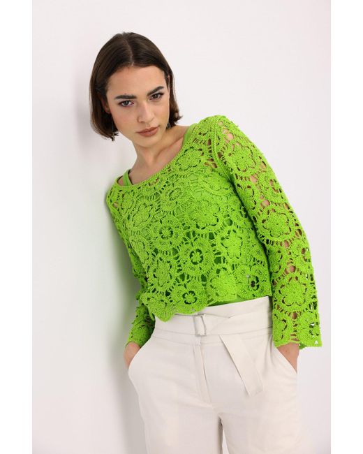 Monari Green Strickpullover Pullover