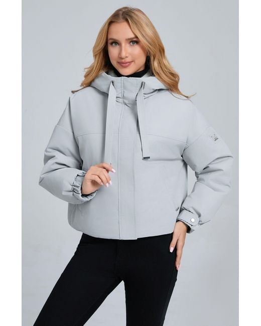 FUNK SINCE 1776 Gray Kurzjacke modische Outdoorjacke mit Steppinnenfutter