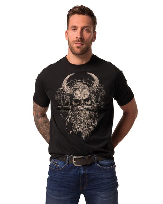 JP1880 Shirt T-Shirts 2er-Pack Halbarm Brustprint in Red für Herren