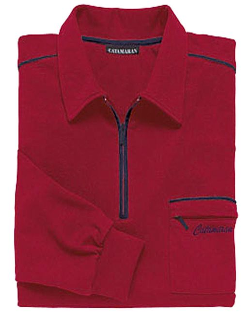 Otto Poloshirt Langarm-Poloshirt (1-tlg) in Rot für Herren | Lyst DE
