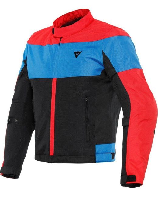 DAINESE Motorradjacke Elettrica Air Tex Motorrad Textiljacke herausnehmbares Innenfutter in Blue für Herren