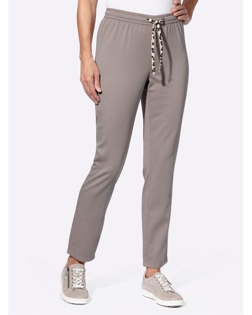Sieh an! Gray Jerseyhose Schlupfhose Innenbeinlänge ca. 74 cm