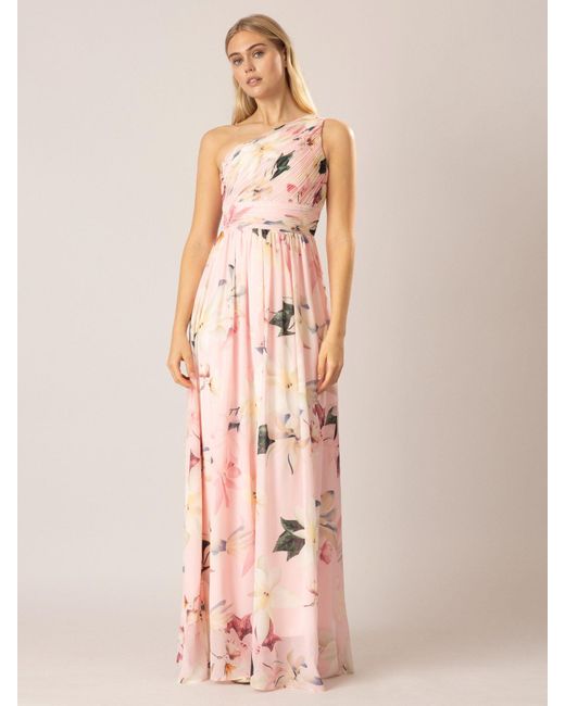 Apart Pink Abendkleid aus hochwertigem Polyester Material mit Rückenausschnitt