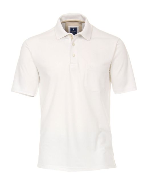 Redmond Poloshirt uni in White für Herren