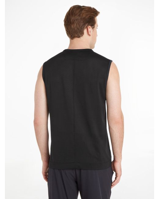Calvin Klein Sport Muscleshirt mit Rundhalsausschnitt in Black für Herren