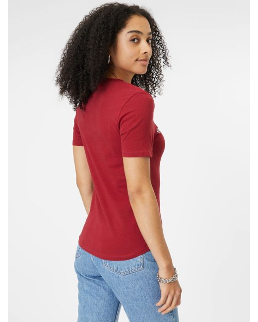Aéropostale Red T-Shirt (1-tlg) Plain/ohne Details