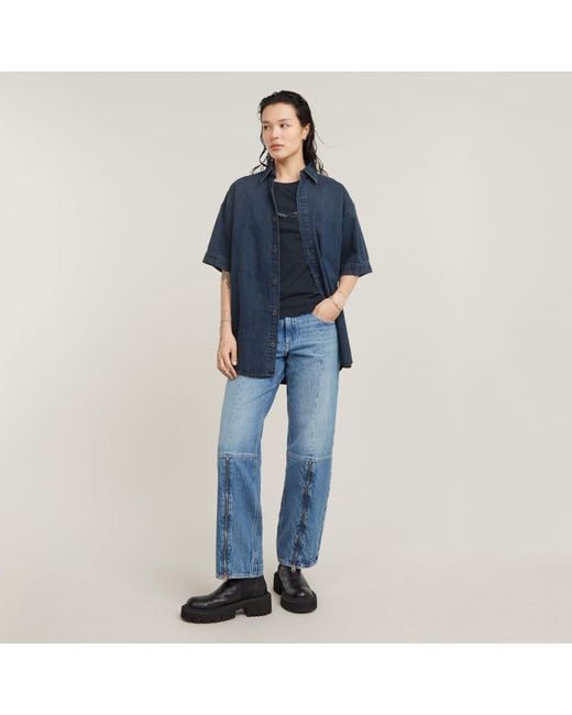 G-Star Black STAR Kurzarmshirt G-script shiny r t wmn