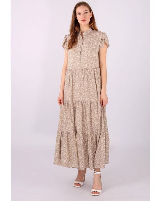 YC Fashion & Style Natural Sommerkleid -Maxikleid aus Reiner Viskose – Sommerliche Eleganz Alloverdruck