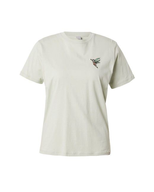 Iriedaily White T-Shirt Hazebell (1-tlg) Stickerei