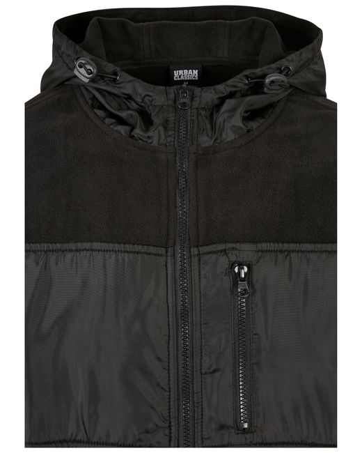 Fleece Winterjacke Jacket Classics | Herren Lyst (1-St) Micro Schwarz Patched Urban DE in für