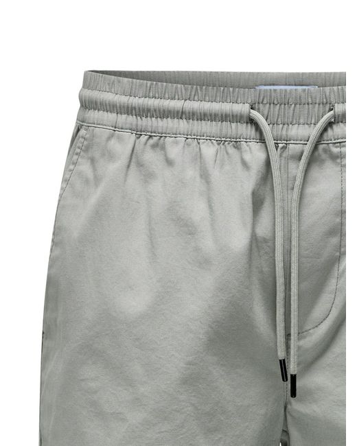 Only & Sons Sweatshorts Shorts Bermuda Pants Sommer Hose 7318 in Grau in Gray für Herren