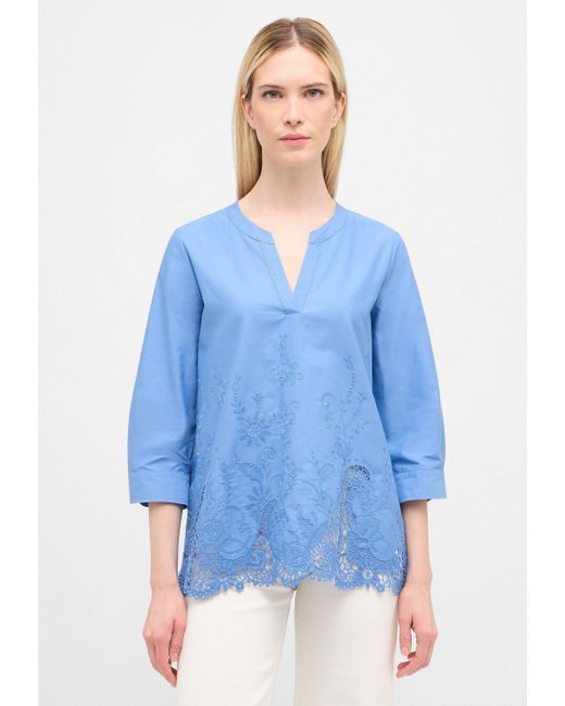 Eterna Blue Schlupfbluse LOOSE FIT