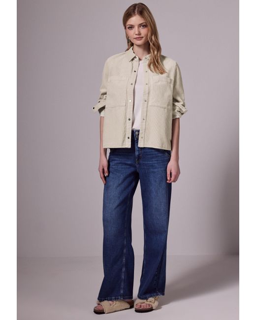 STREET ONE STUDIO Blue Cordjacke mit Knopfleiste