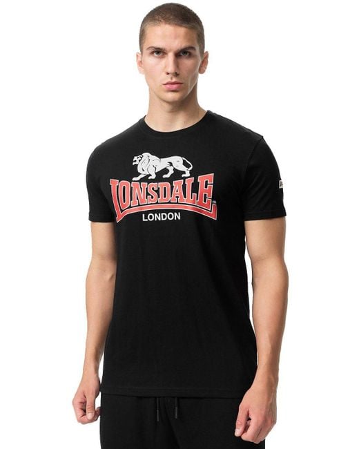 Lonsdale T-Shirt CROMANE in Black für Herren