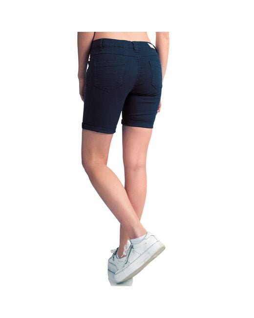 Sublevel Blue Shorts Bermudas kurze Hose Baumwolle Jeans Sommer Chino Stoff