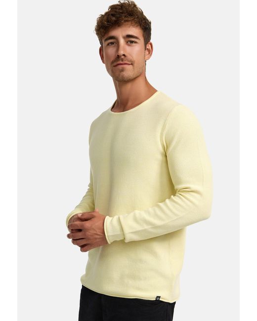 INDICODE Strickpullover Loakim in Yellow für Herren