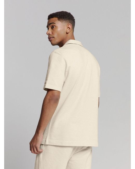 No Excess Langarmhemd Jersey-Hemd in Natural für Herren