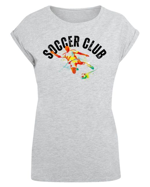 F4NT4STIC White Shirt Soccer Club Sport Fan Artwork Premium Qualität