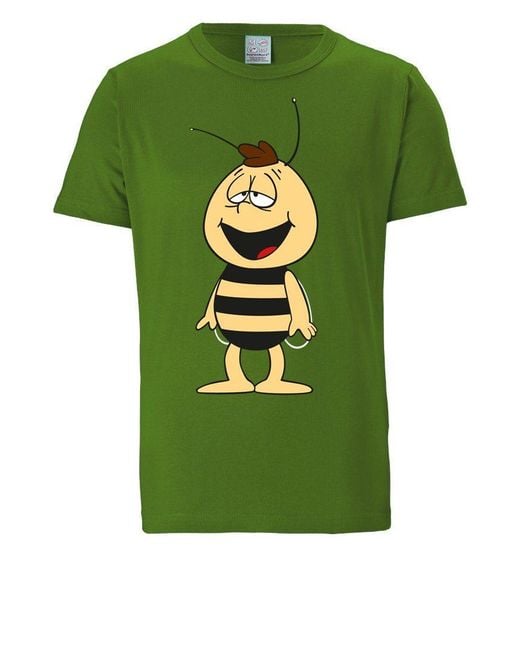 Logoshirt T-Shirt Biene Maja Willi mit lustigem Print in Grün für Herren |  Lyst DE
