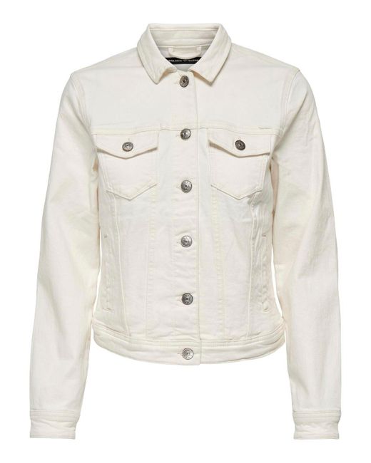ONLY White Jeansjacke Jeans-Jacke OnlTia Übergangsjacke